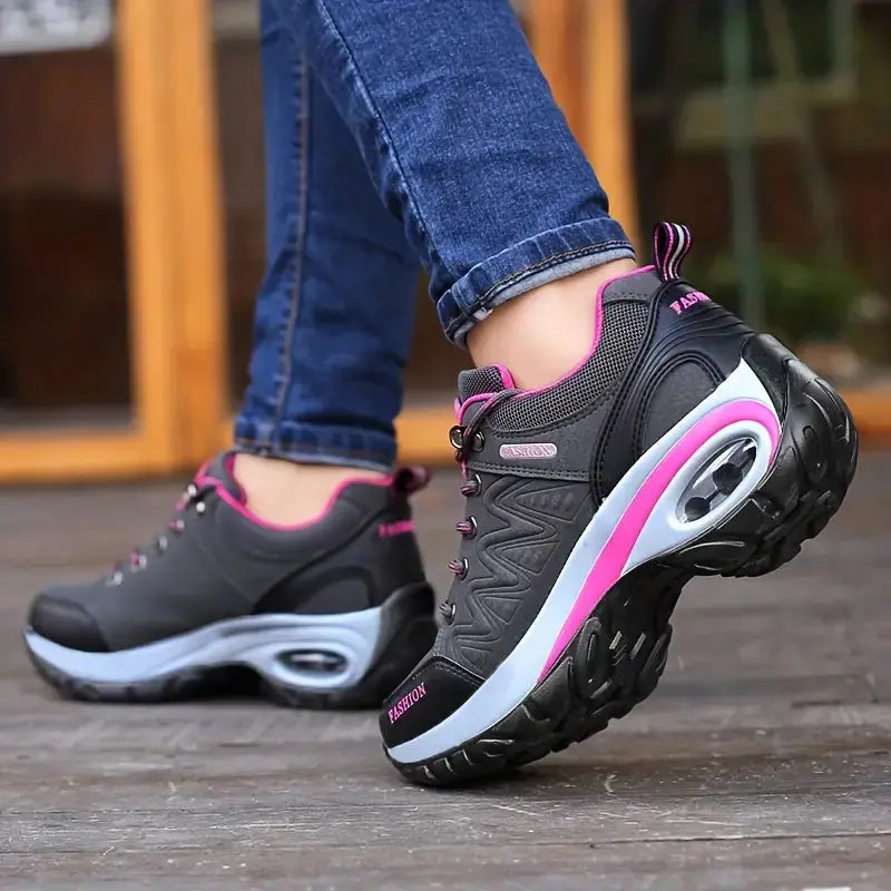 Women's Waterproof Hiking Shoes Wide-Fit Supportive Outdoor Walking – product view 6 | Buffalo Gears