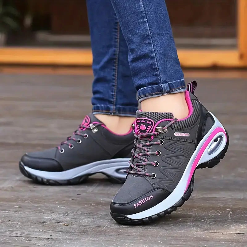 Women's Waterproof Hiking Shoes Wide-Fit Supportive Outdoor Walking – product view 7 | Buffalo Gears