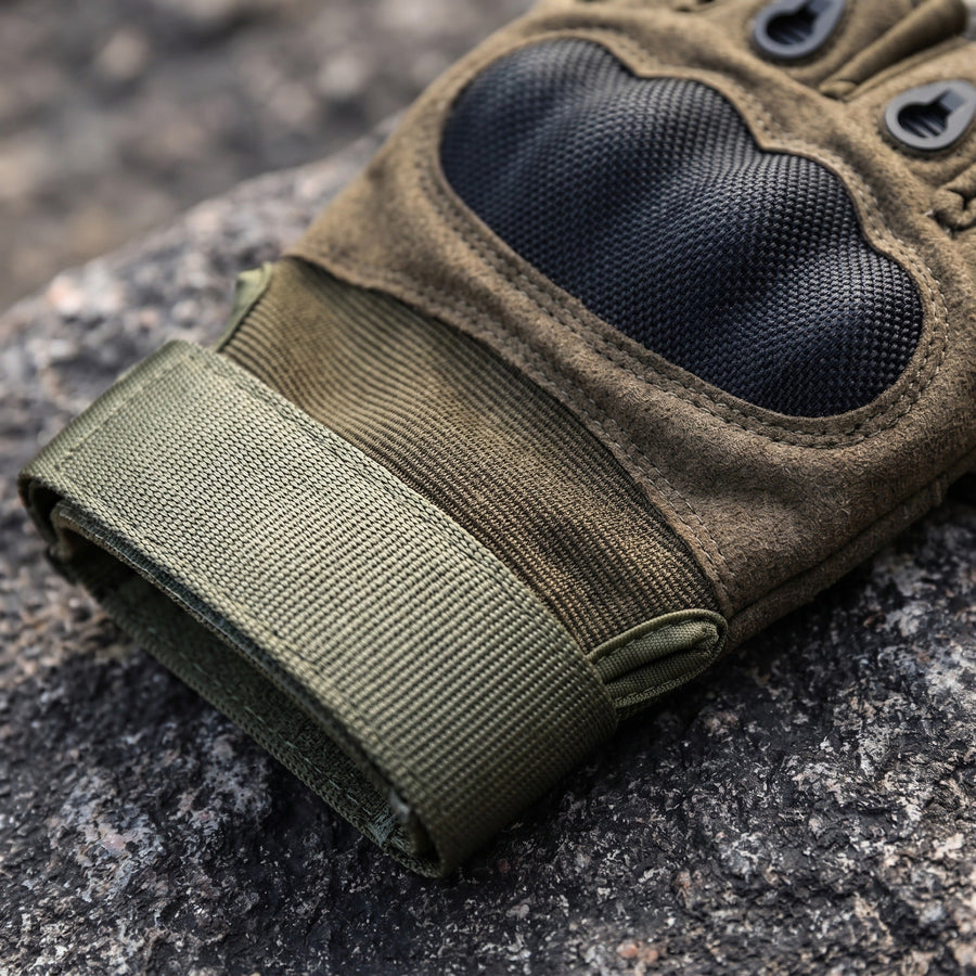 Half-Finger Tactical Gloves with Hard Knuckle Guards - product view 4 | Buffalo Gears
