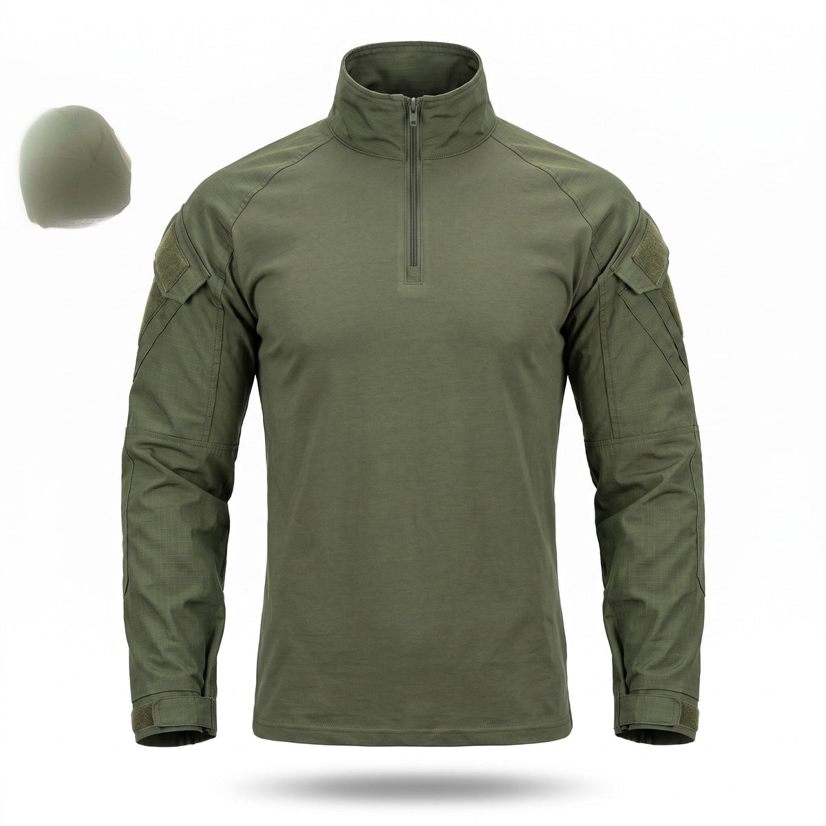 Half Zip Sports Top for Men with Adjustable Cuffs - product view 1 | Buffalo Gears