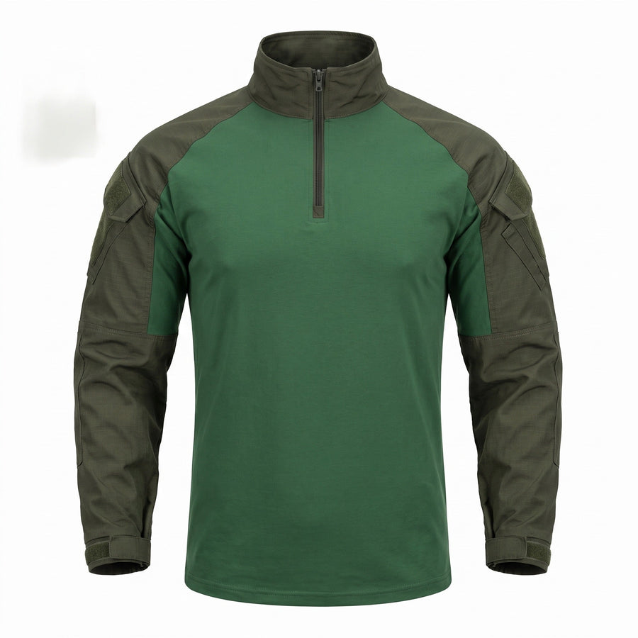 Half Zip Sports Top for Men with Adjustable Cuffs - product view 6 | Buffalo Gears