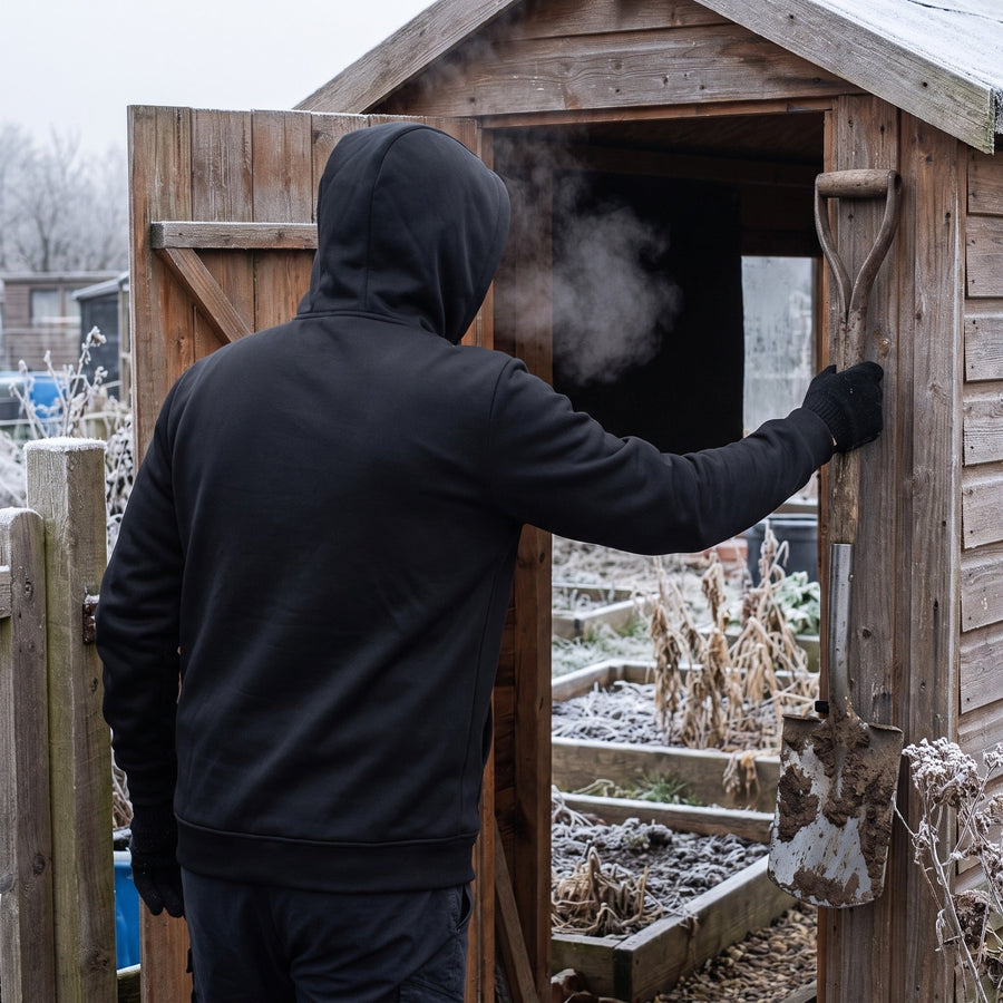 Heated Fleece Hoodie with 7 Heat Zones and Kangaroo Pocket - product view 3 | Buffalo Gears