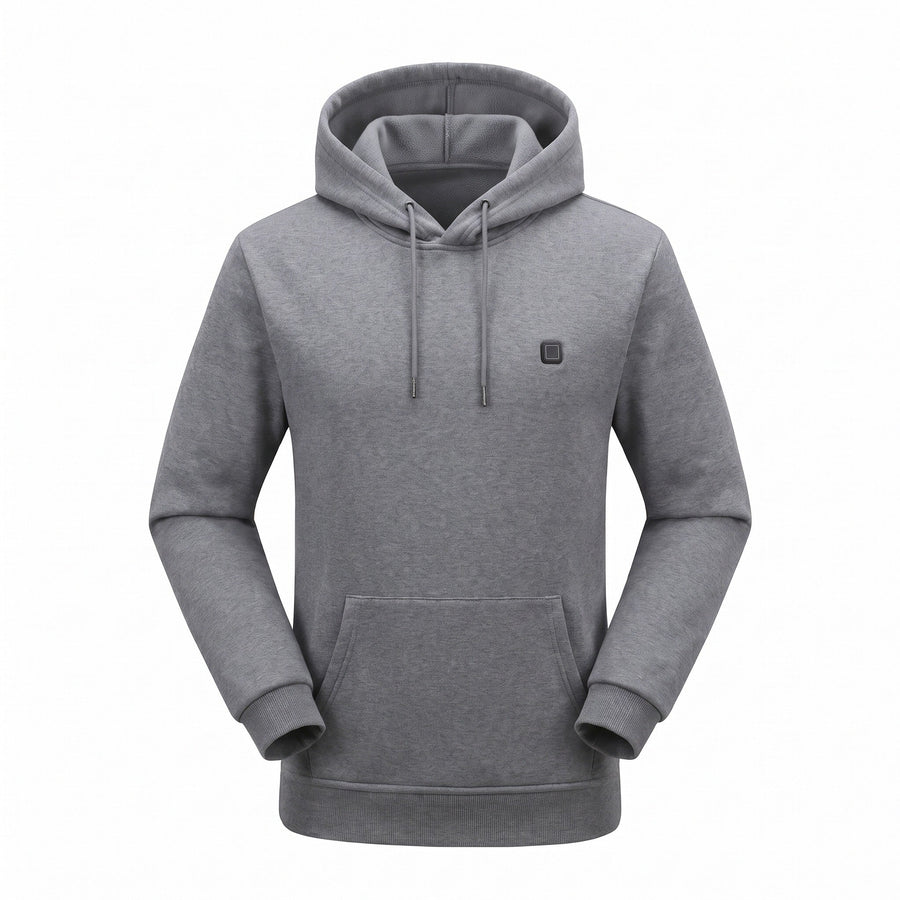 Heated Fleece Hoodie with 7 Heat Zones and Kangaroo Pocket - product view 5 | Buffalo Gears