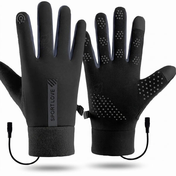 Heated Winter Gloves, Palm and Back Heating with 1 Hour Timer
