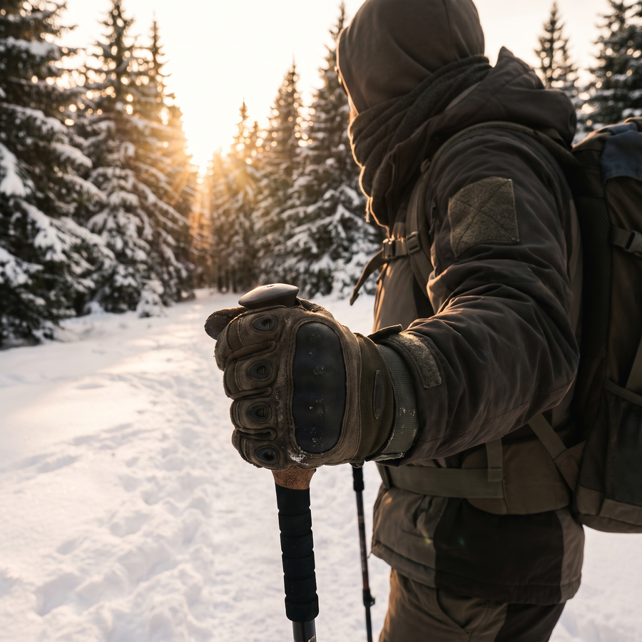 Heavy-Duty Tactical Gloves with Knuckle Protection - product view 2 | Buffalo Gears