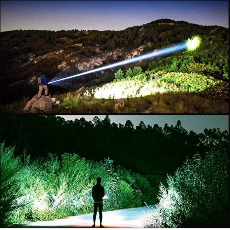 High-Lumen Rechargeable LED Tactical Torch for Outdoor Use - product view 3 | Buffalo Gears