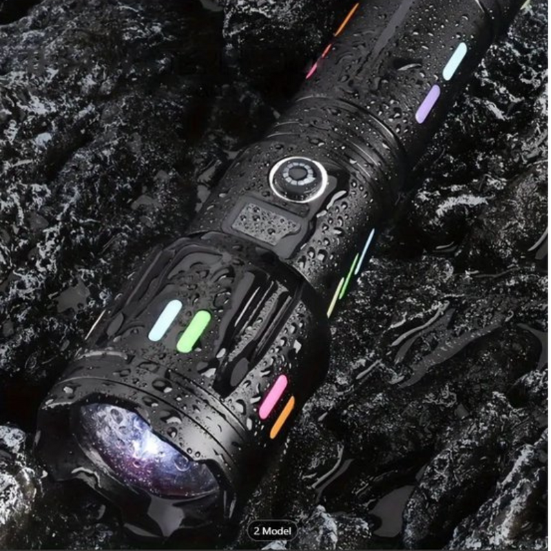 High-Lumen Rechargeable LED Tactical Torch for Outdoor Use - product view 8 | Buffalo Gears