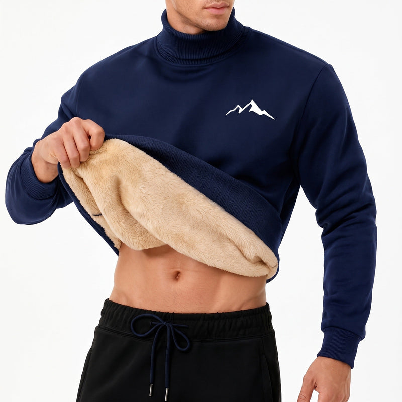 High Neck Thermal Top for Men, Long Sleeve Base Layer - product view 6 | Buffalo Gears