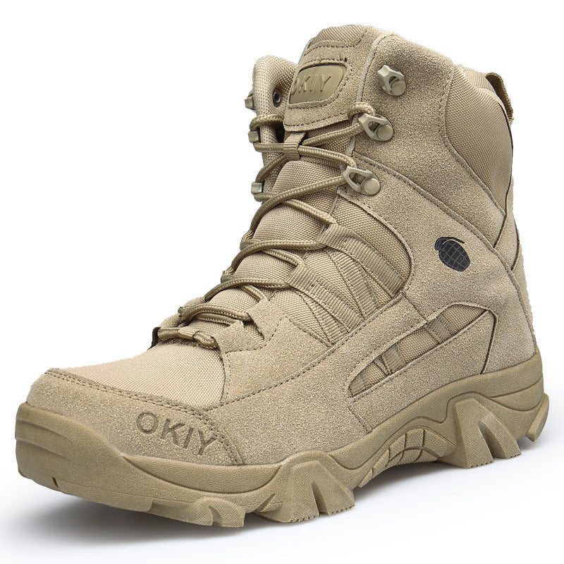 High-Top Water-Resistant Tactical Boots for Rough Terrain - product view 1 | Buffalo Gears
