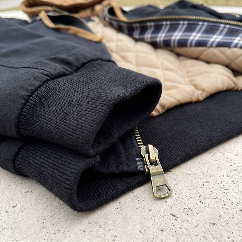 Hooded Bomber Jacket for Men, Plain Zip Front - product view 3 | Buffalo Gears
