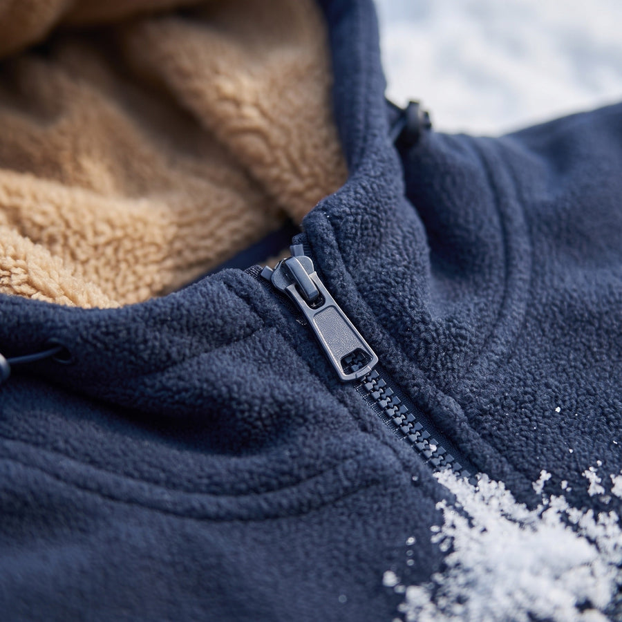 Insulated Winter Jacket for Men with Built In Hood - product view 3 | Buffalo Gears