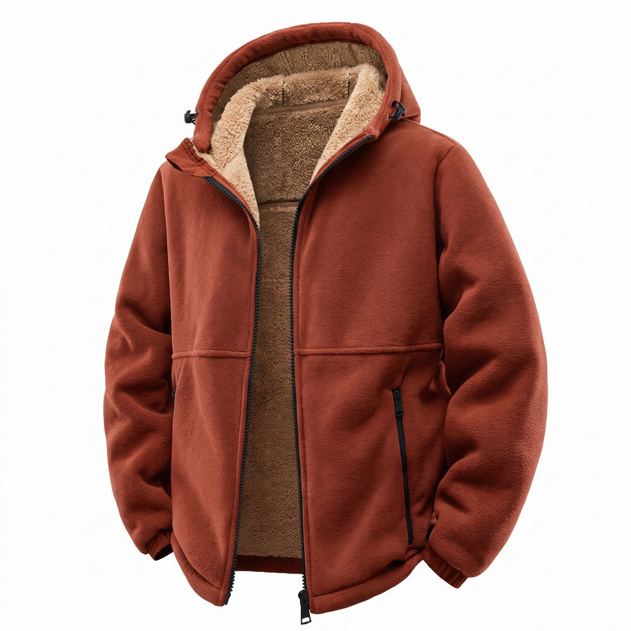 Insulated Winter Jacket for Men with Built In Hood - product view 6 | Buffalo Gears