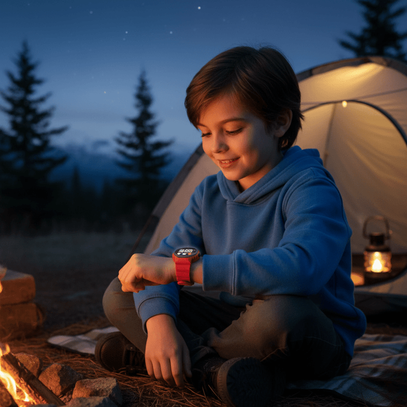 Kids' Splash-Resistant Digital Outdoor Sports Watch - product view 2 | Buffalo Gears