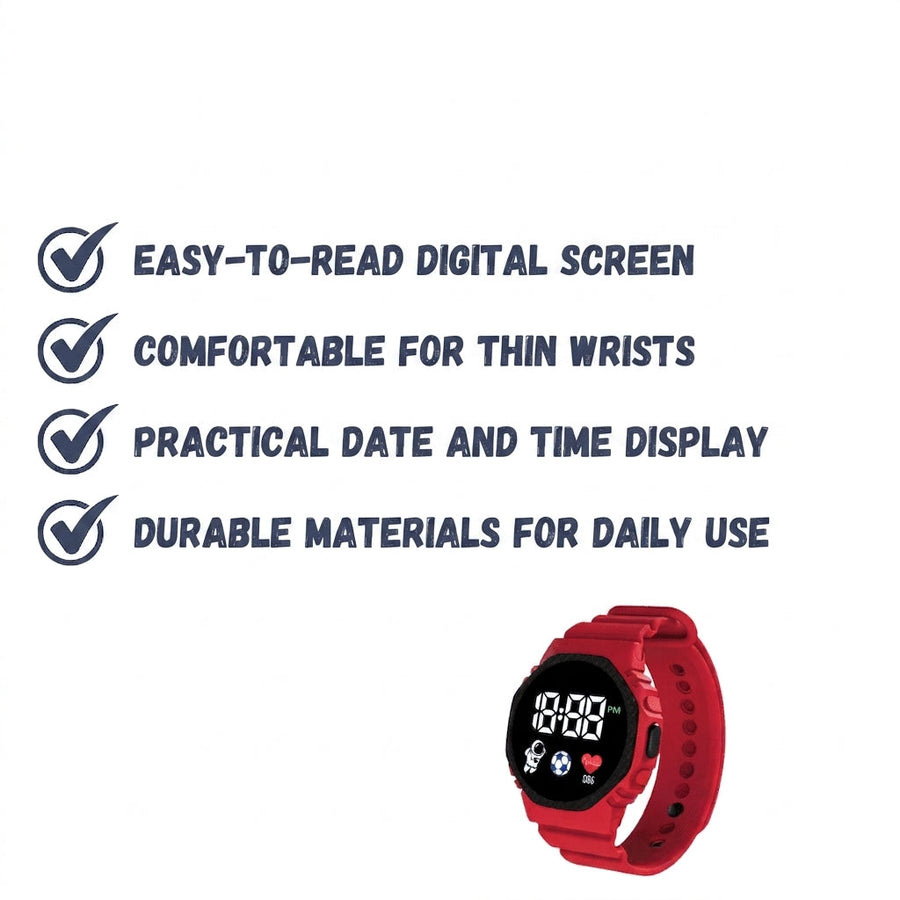 Kids' Splash-Resistant Digital Outdoor Sports Watch - product view 3 | Buffalo Gears