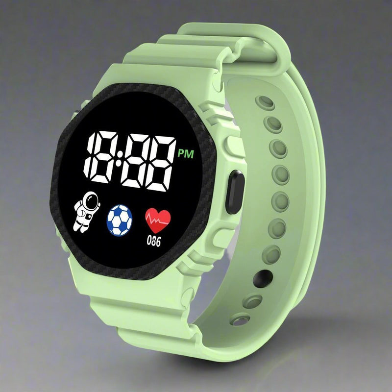 Kids' Splash-Resistant Digital Outdoor Sports Watch - product view 7 | Buffalo Gears