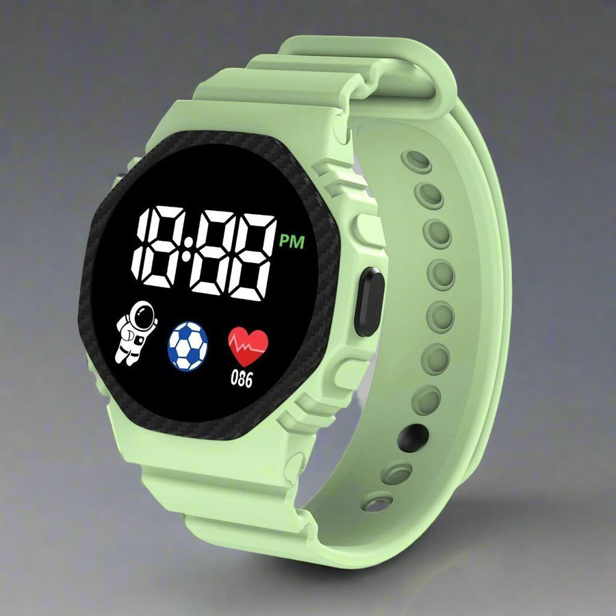 Kids' Splash-Resistant Digital Outdoor Sports Watch - product view 7 | Buffalo Gears
