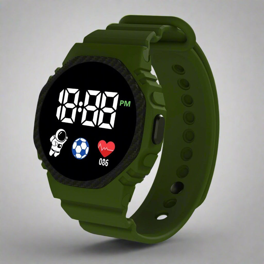 Kids' Splash-Resistant Digital Outdoor Sports Watch - product view 10 | Buffalo Gears