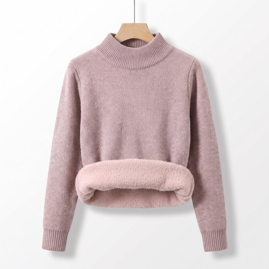 Knit Jumper for Women with Fleece Lined Collar - product view 1 | Buffalo Gears