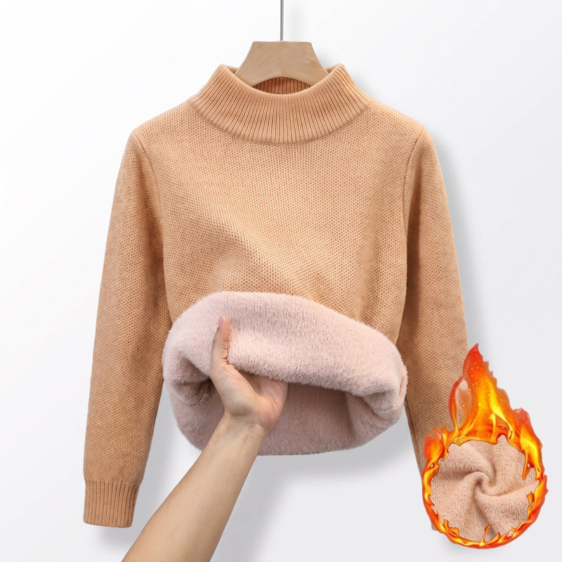 Knit Jumper for Women with Fleece Lined Collar - product view 6 | Buffalo Gears