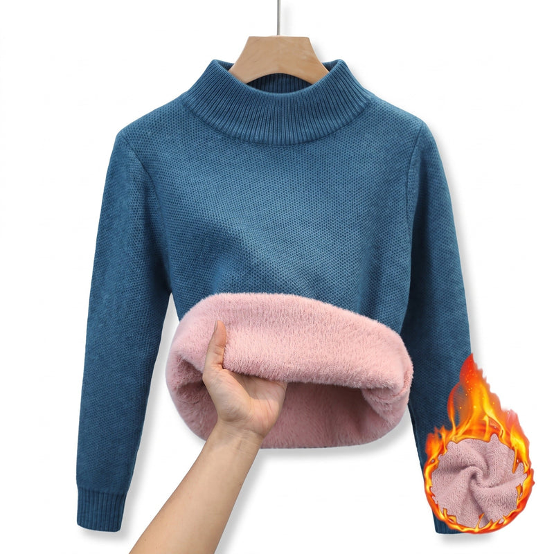 Knit Jumper for Women with Fleece Lined Collar - product view 10 | Buffalo Gears