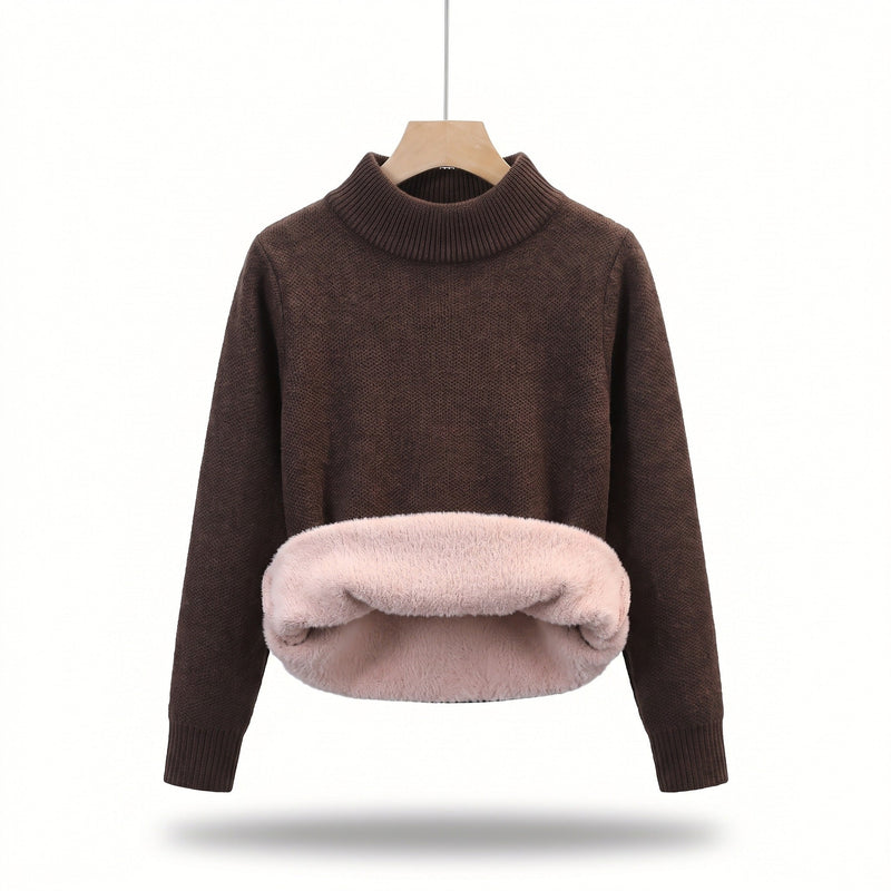 Knit Jumper for Women with Fleece Lined Collar - product view 13 | Buffalo Gears