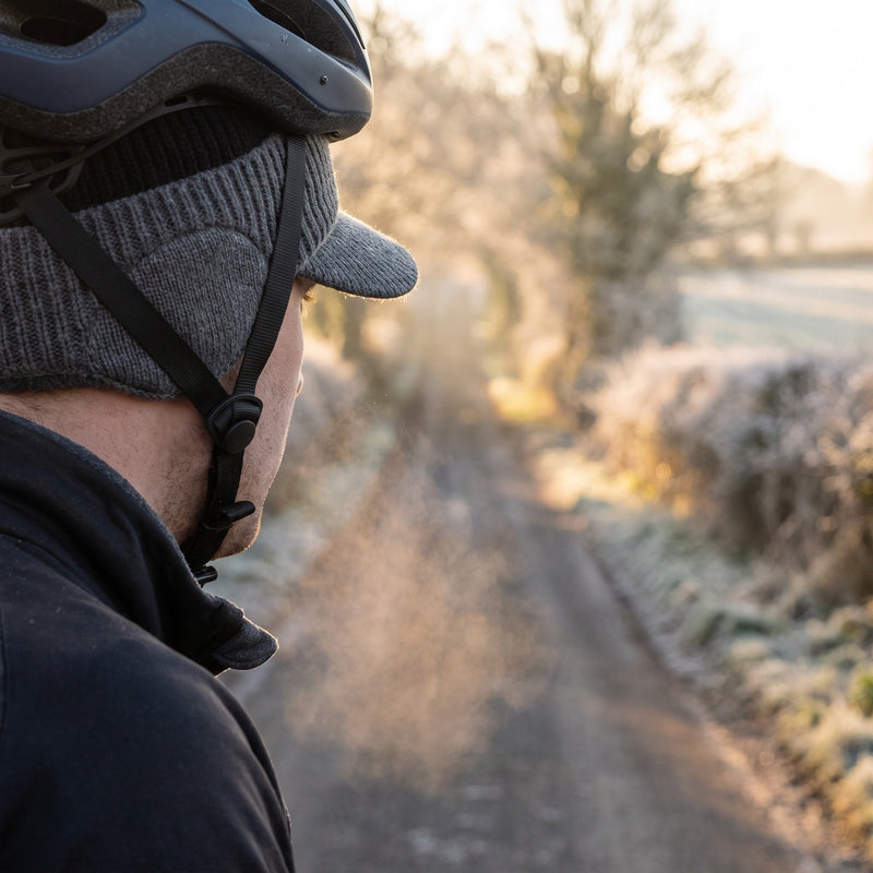 Knitted Beanie with Brim, Ear Flaps and Fleece Lining - product view 3 | Buffalo Gears