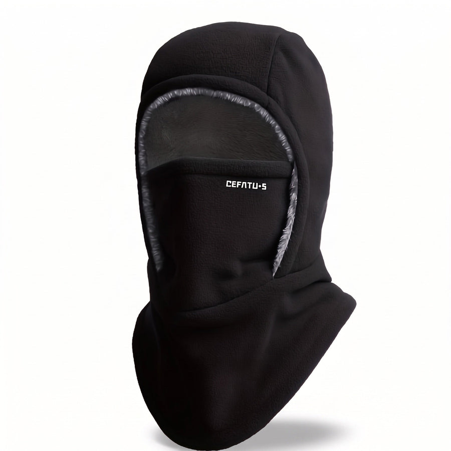Knitted Winter Hood with Neck Coverage and Face Cover - product view 1 | Buffalo Gears