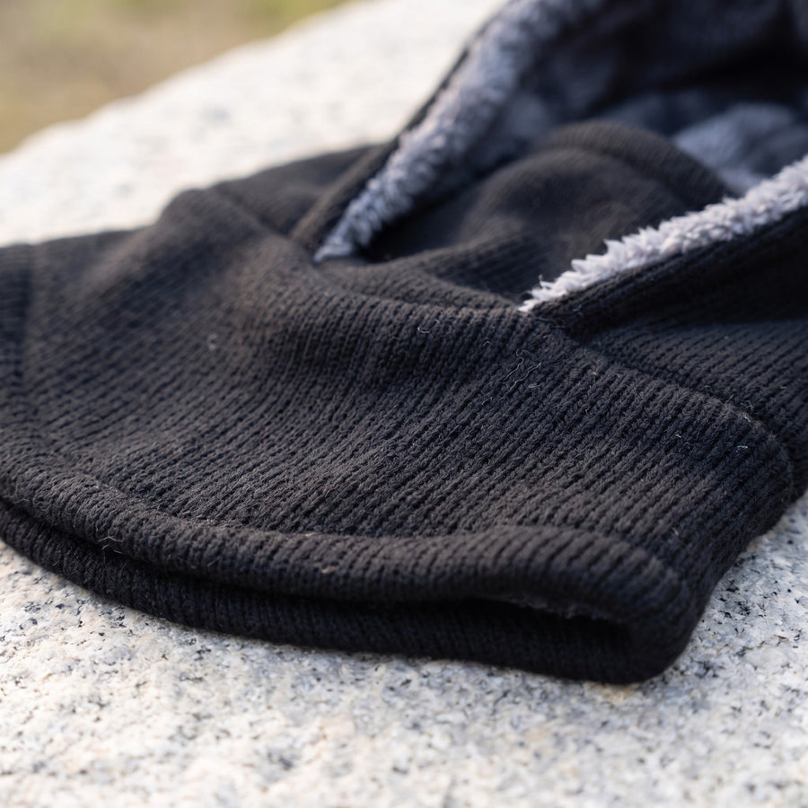 Knitted Winter Hood with Neck Coverage and Face Cover - product view 4 | Buffalo Gears
