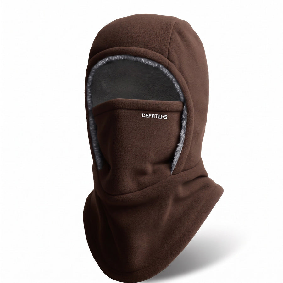 Knitted Winter Hood with Neck Coverage and Face Cover - product view 6 | Buffalo Gears