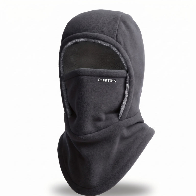 Knitted Winter Hood with Neck Coverage and Face Cover - product view 9 | Buffalo Gears