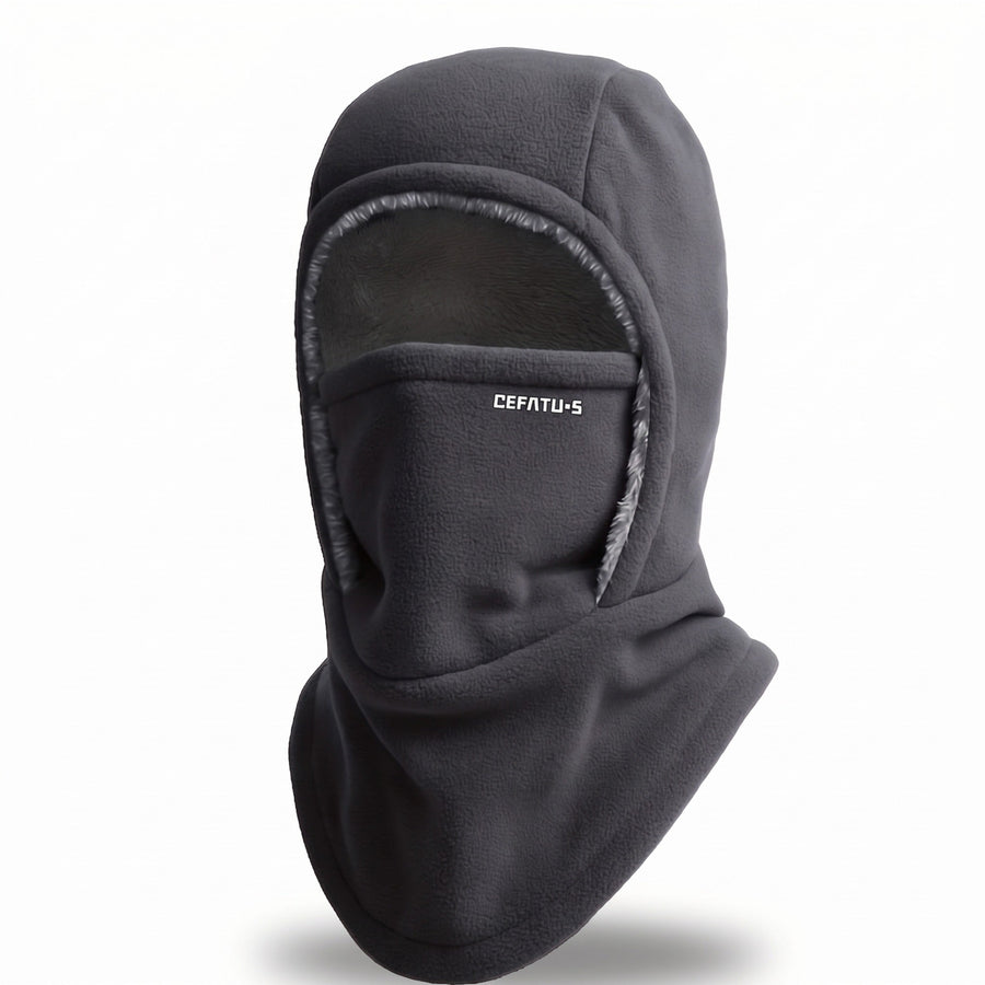 Knitted Winter Hood with Neck Coverage and Face Cover - product view 9 | Buffalo Gears