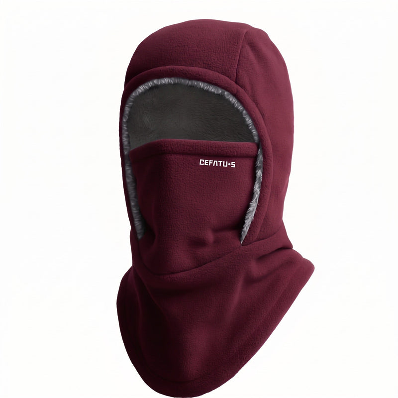 Knitted Winter Hood with Neck Coverage and Face Cover - product view 11 | Buffalo Gears