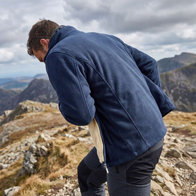Lambswool Lined Fleece Jacket for Men, Windproof - product view 4 | Buffalo Gears