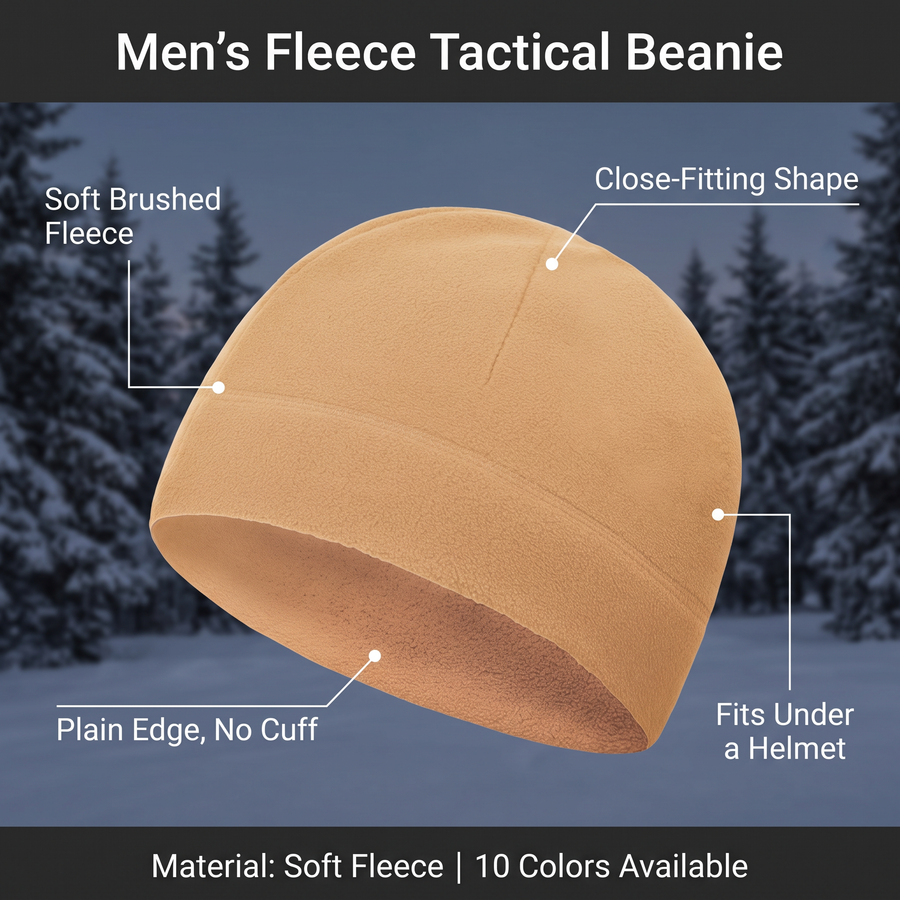 Lightweight Fleece Watch Cap for Cold Weather - product view 3 | Buffalo Gears