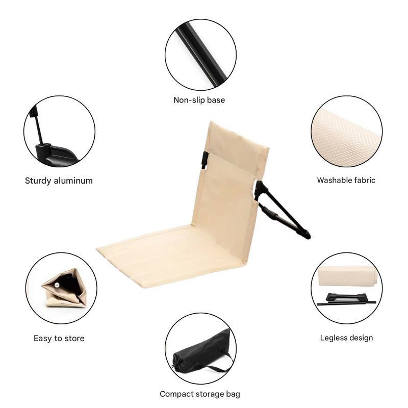 Lightweight Folding Camping Chair for Outdoor Trips - product view 4 | Buffalo Gears