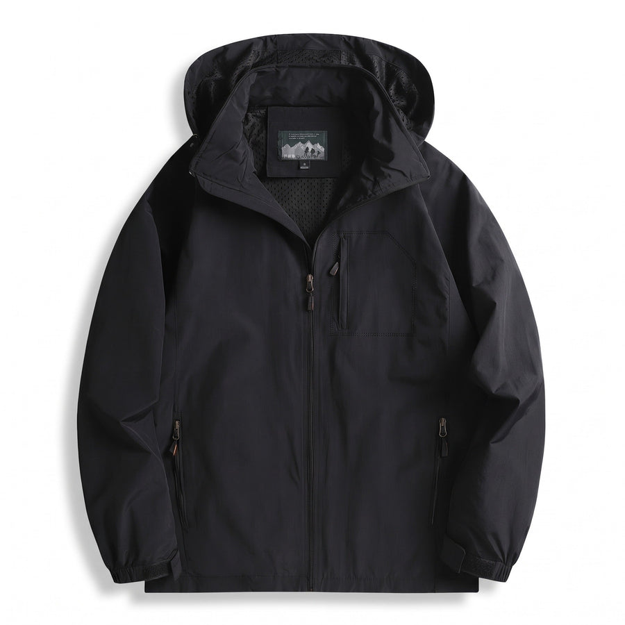 Lightweight Hiking Jacket for Men with Stand Collar - product view 1 | Buffalo Gears