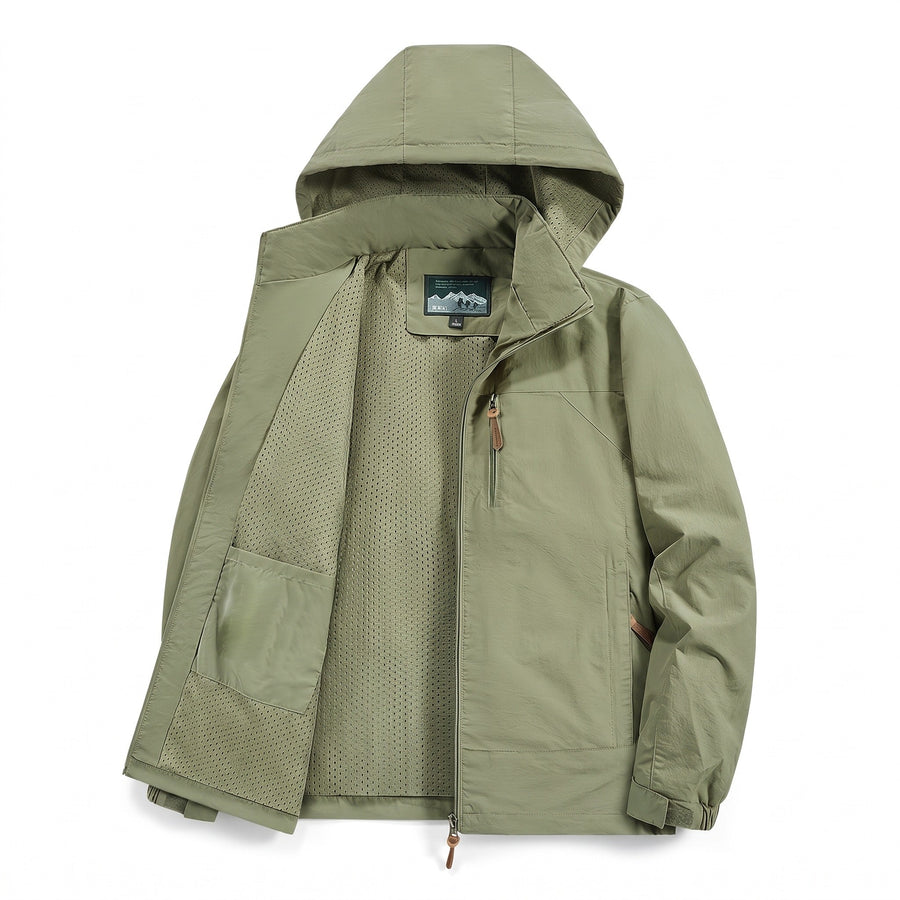 Lightweight Polyamide Hooded Jacket for Men - product view 1 | Buffalo Gears