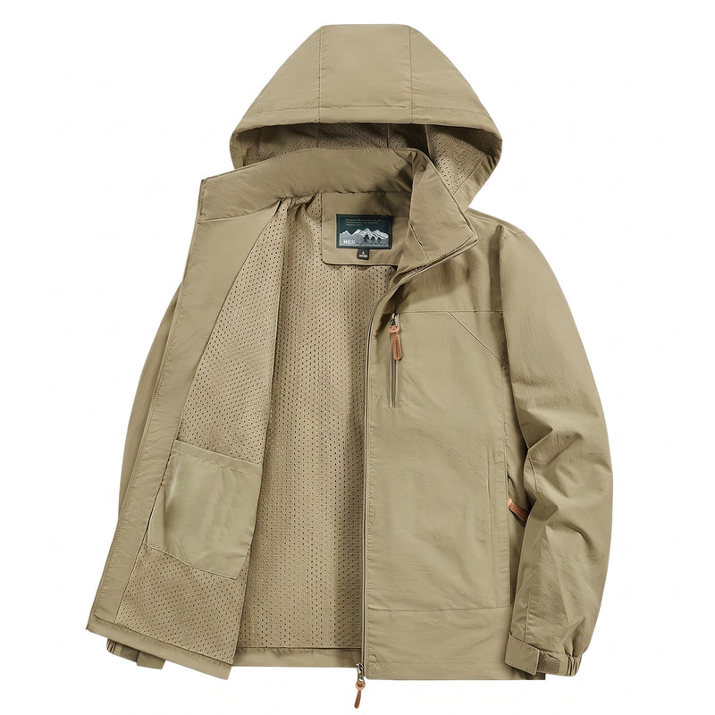 Lightweight Polyamide Hooded Jacket for Men - product view 5 | Buffalo Gears