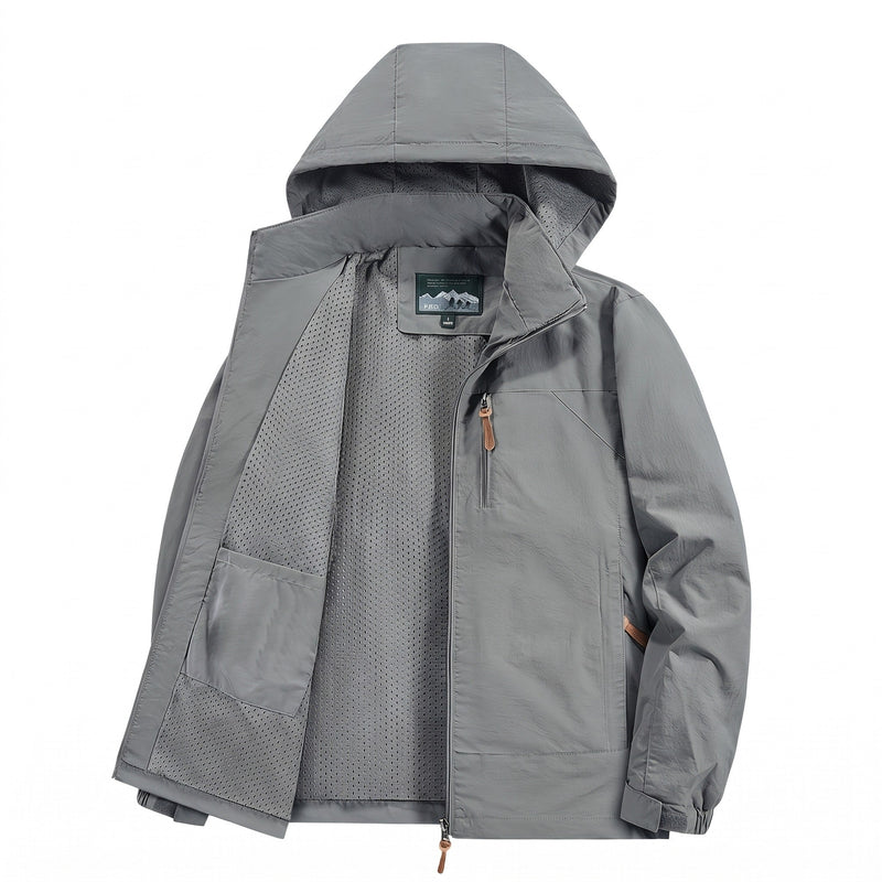 Lightweight Polyamide Hooded Jacket for Men - product view 6 | Buffalo Gears