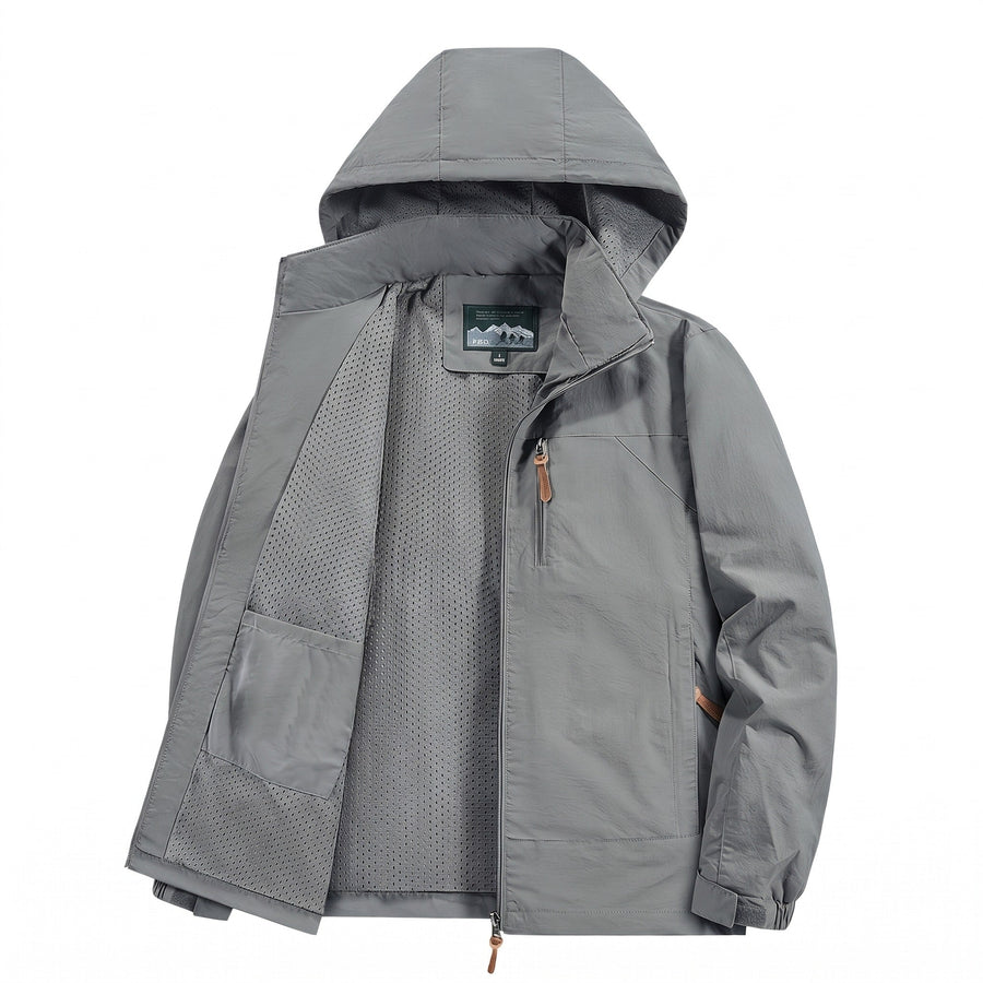 Lightweight Polyamide Hooded Jacket for Men - product view 6 | Buffalo Gears