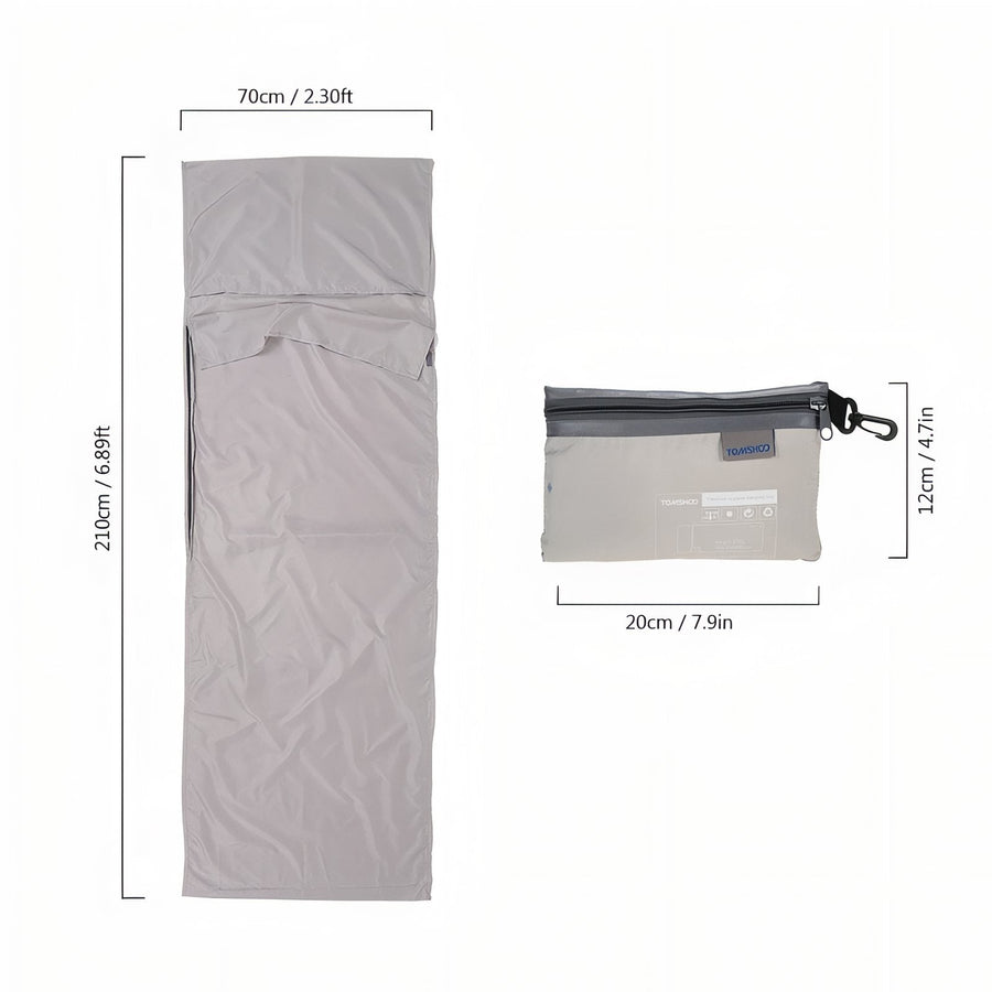 Lightweight Sleeping Bag Liner for Camping and Hut Stays - product view 3 | Buffalo Gears
