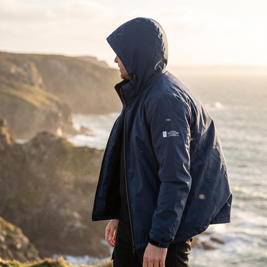 Lightweight Windbreaker for Men, Hooded Shell - product view 2 | Buffalo Gears