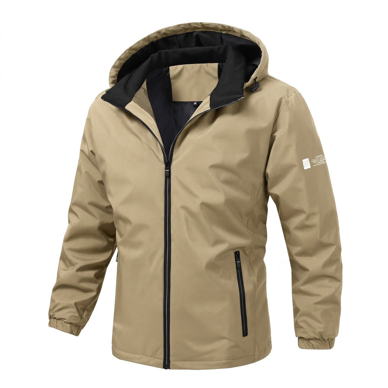 Lightweight Windbreaker for Men, Hooded Shell - product view 6 | Buffalo Gears