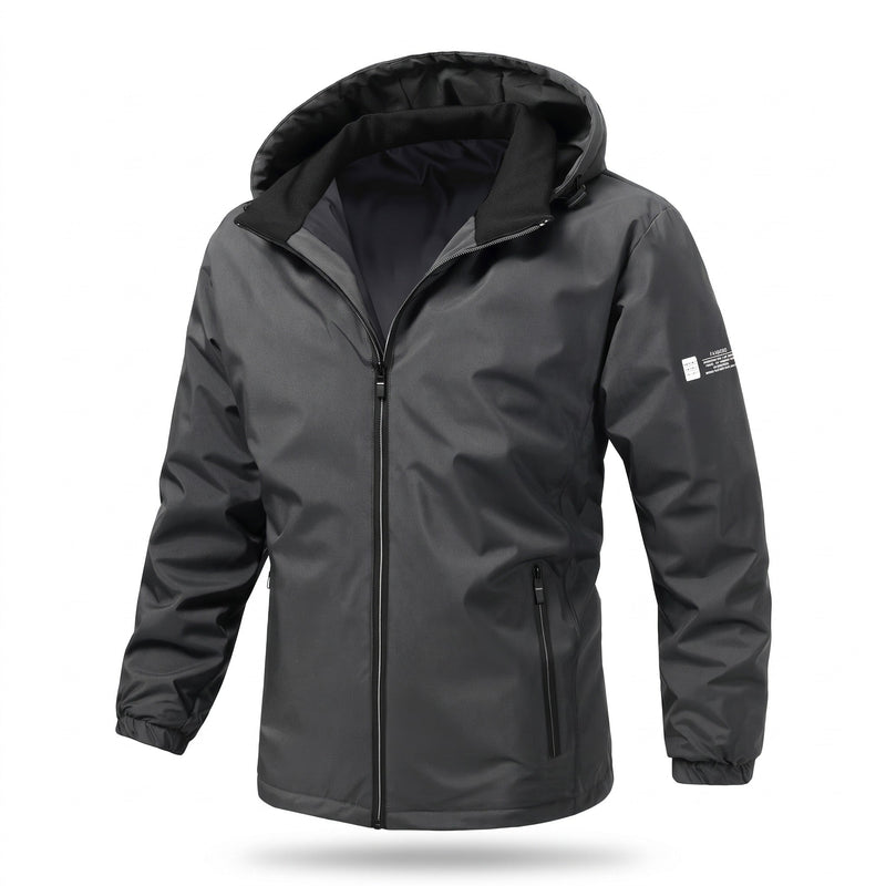 Lightweight Windbreaker for Men, Hooded Shell - product view 7 | Buffalo Gears