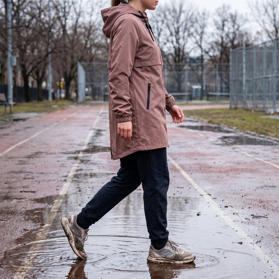 Long Windbreaker for Women with Rain Protection - product view 4 | Buffalo Gears