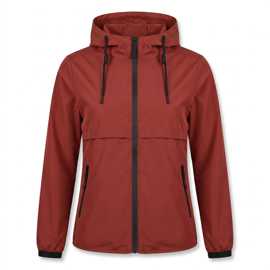 Long Windbreaker for Women with Rain Protection - product view 7 | Buffalo Gears