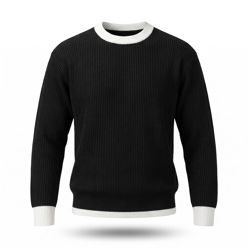 Loose Ribbed Knit Tee for Men, Long Sleeve - product view 5 | Buffalo Gears