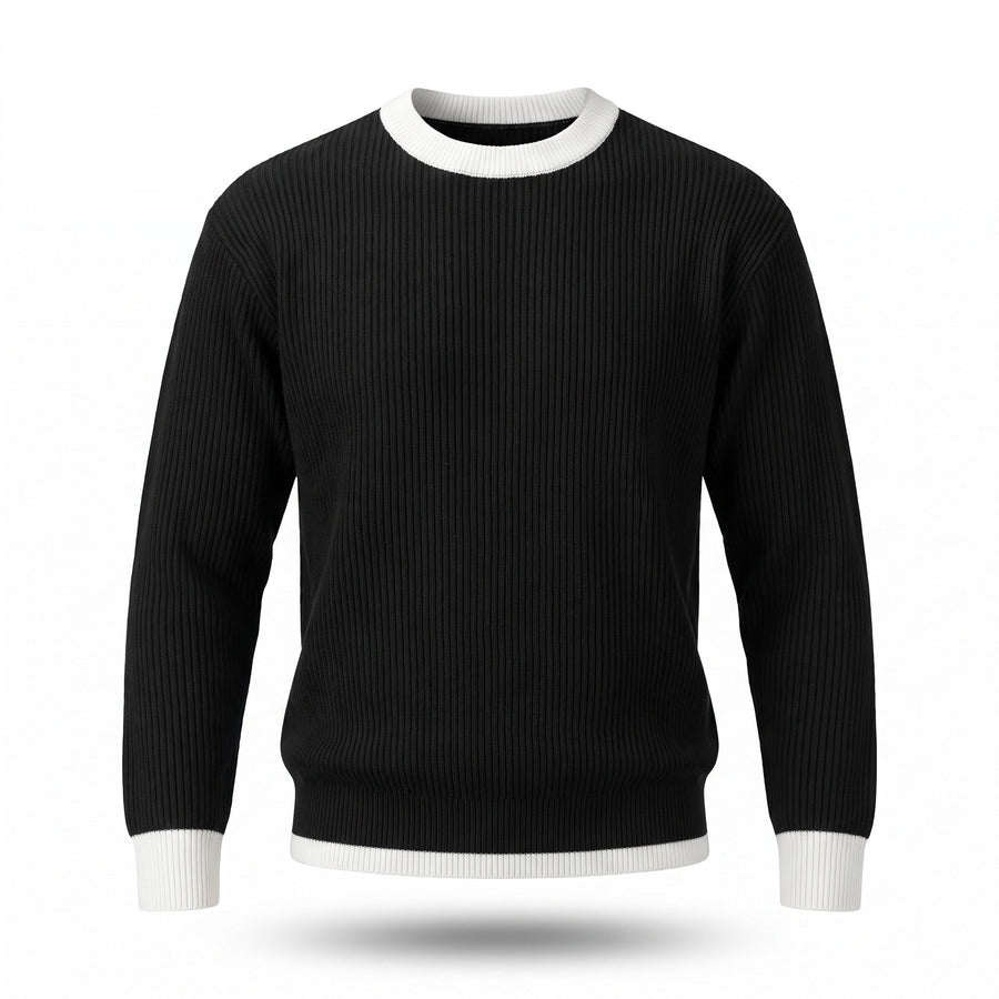 Loose Ribbed Knit Tee for Men, Long Sleeve - product view 5 | Buffalo Gears