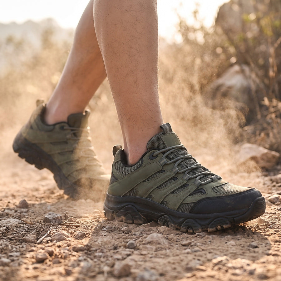 Low Cut Hiking Shoes for Men, Breathable Lace Up - product view 2 | Buffalo Gears