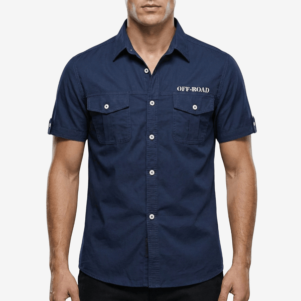 Men's Breathable Cotton Shirt for Summer Hiking Trips